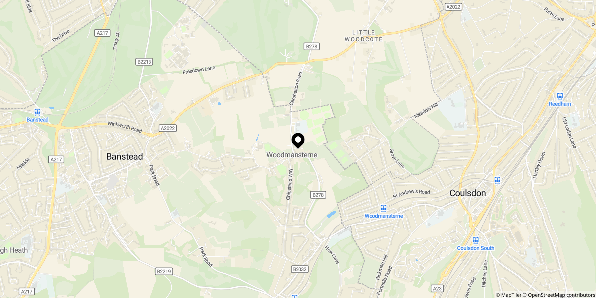 Approximate location of Carshalton Road, Banstead, SM7 3HR