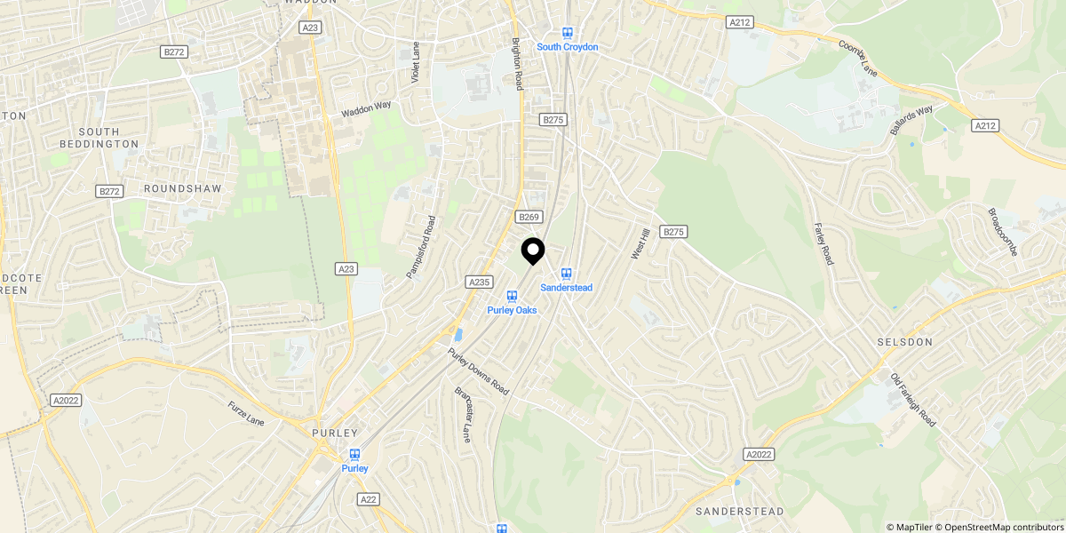 Approximate location of Florence Road, South Croydon, CR2 0PP