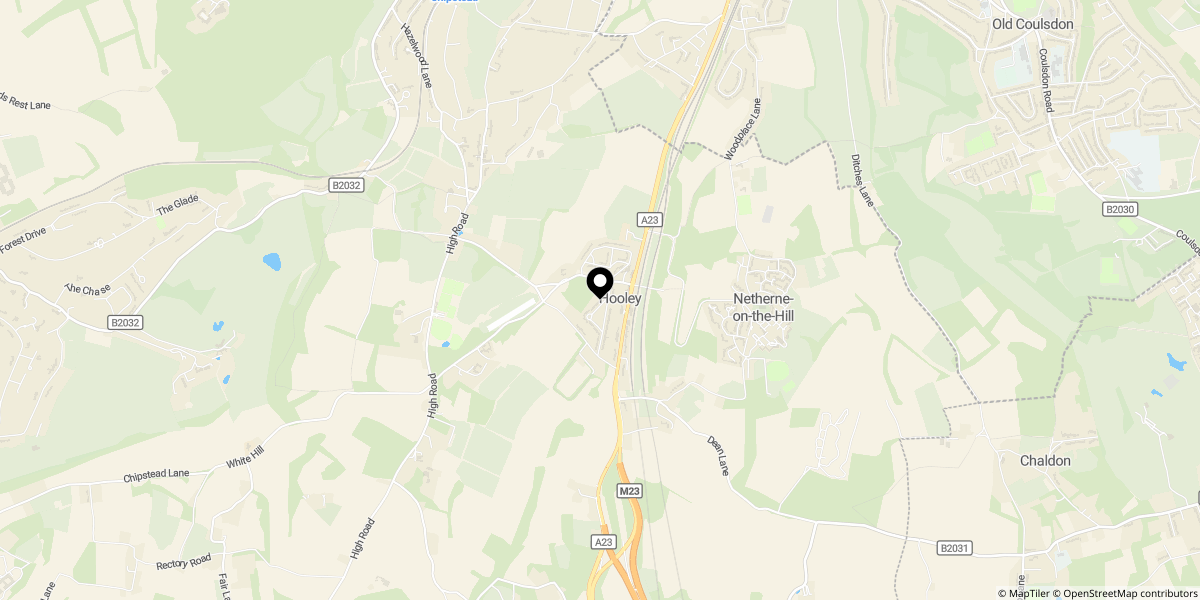 Approximate location of Church Lane Avenue, Coulsdon, CR5 3RT